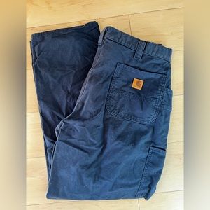 Navy Blue Carhartt Utility Work Pants